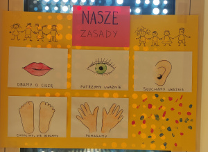 Omawiamy i tworzymy razem zasady w naszej grupie.