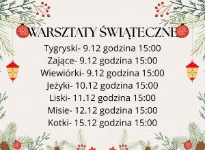 Warsztaty Świąteczne