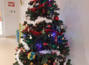 Wspólne ubieranie choinki - Jeżyki